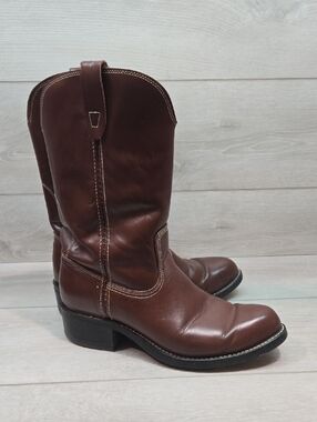 Vintage Texas Women's 8057 Brown Leather Western Boots Shoes Sz 8 EE